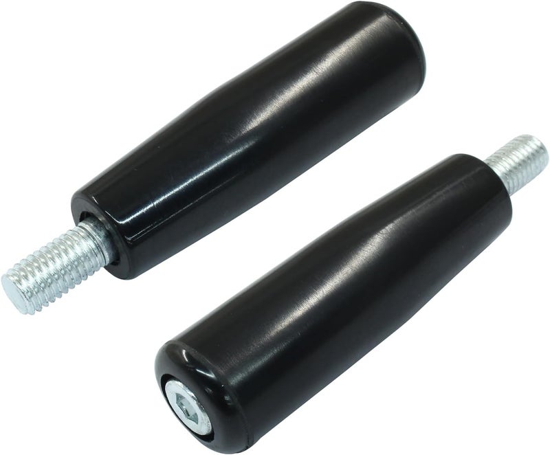 Rierdge 2 Pcs Revolving Handwheel Machine Handle, M10 x 80 mm Thread Handle Grip Rotating Handles for Lathe Machine, Mechanical Equipment, Instrument and Apparatus, Industrial Equipment - Image 4